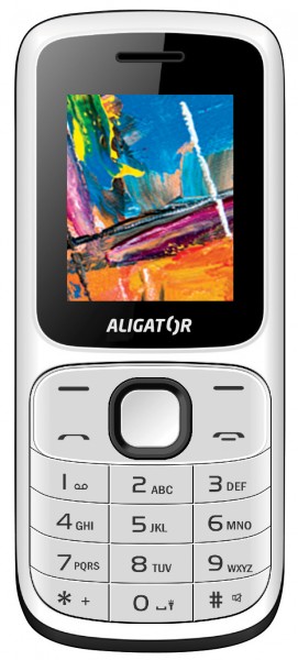 ALIGATOR D210WB DS mobilní telefon bílo-černý