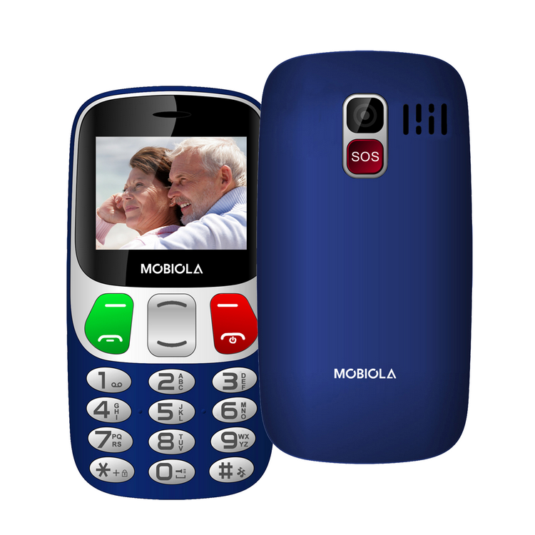 MOBIOLA MB800BLE mobilní telefon SENIOR DS modrý