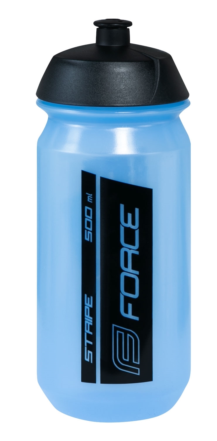 FORCE láhev STRIPE 0,5l transparentní modrá černá