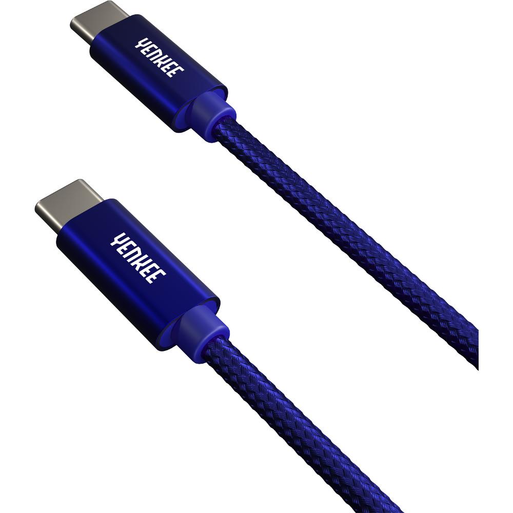 YENKEE YCU C101 BE USB kabel C-C 2,0 1m modrý