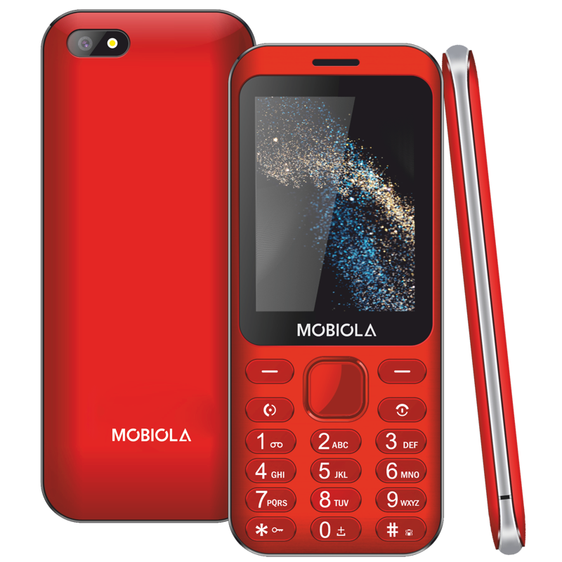 MOBIOLA MB3200iRE mobilní telefon DS červený 1300mAh