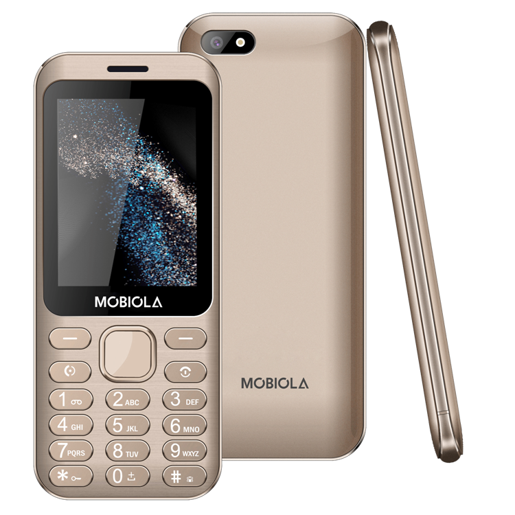 MOBIOLA MB3200iGO mobilní telefon DS zlatý 1300mAh