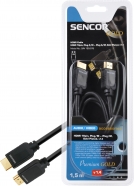 SENCOR SAV 165-015 kabel HDMI M-M 1,5m v1.4
