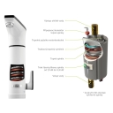 baterie s ohřevem stojánková 3,3kW bílá HAKL-OBR330