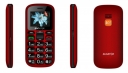 ALIGATOR A321RB DS telefon senior černo červený
