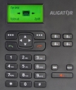 ALIGATOR T100B stolní mobilní telefon černý