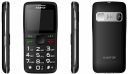 ALIGATOR A675BK telefon senior černý nabíjecí stanice
