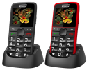 ALIGATOR A675BK telefon senior černý nabíjecí stanice