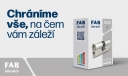 vložka FAB 1 HOME 30+35 3klíče TB1 mosaz 1H.00/