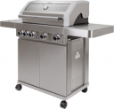 MASPORT gril plynový BBQ S/S4 3,5kW+3,0kW ušlech