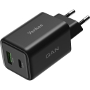 YENKEE YAC C45 GAN nabíječka 45W 1xUSB-A 1xUSB-C