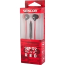 SENCOR SEP 172 VCM sluchátka červená s mikrofon