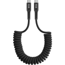 YENKEE YCU 501BK kabel kroucený USB C/C 1,5m