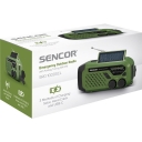 SENCOR SRD 1000SCL GR kompaktní rádio se světlem a kličkou