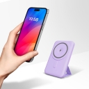 YENKEE YPB 501PE power bank 5000mAh MagSafe SILIC fialová
