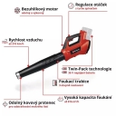 EINHELL AKU GE-LB 36/210 Li E fukar listí 2x2,5Ah