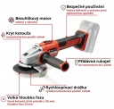EINHELL AKU AXXIO 18/125 Q bruska úhlová Expert PXC