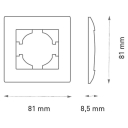 RETLUX RSD A01 rámeček 1x AMY