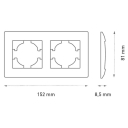 RETLUX RSD A02 rámeček 2x AMY
