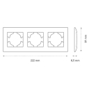 RETLUX RSD A03 rámeček 3x AMY
