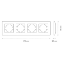 RETLUX RSD A04 rámeček 4x AMY