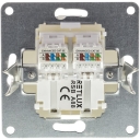 RETLUX RSB A88 LAN+LAN zásuvka AMY