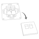 RETLUX RSB A88 LAN+LAN zásuvka AMY