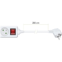 RETLUX RPC 29 prodlužka 2m 5 zásuvek s vypínačem 3x1,0mm