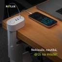 RETLUX RPC 72 prodlužovačka pod stůl 3z 1xUSB-C 2xUSB-A bílá