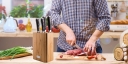 G21 sada nožů Gourmet Stone 5ks + bambusový