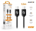 ALIGATOR kabel USB-C/USB-C power 5A 100W 1,5m černý DATKP46