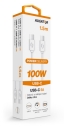 ALIGATOR kabel USB-C/USB-C power 5A 100W 1,5m bílý DATKP47