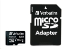 SD micro 32GB Verbatim premium U1 + SD adaptér