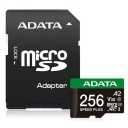 SD micro 256GB ADATA U3 C10 A2 V30 (R:180 W:160) + SD adaptér