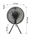 TUNGSRAM TG-001 ventilátor 3W USB nabíjecí