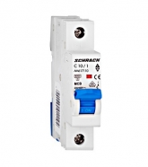 SCHRACK jistič C10A 1 pólový 6kA AMPARO AM617110