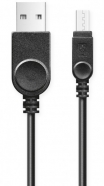 ALIGATOR kabel USB micro prodloužený 2A černý 1m AR5