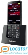 ALIGATOR A900B Telefon SENIOR gps černý stolní nabíječka