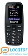 ALIGATOR A220BK Telefon senior černý
