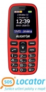 ALIGATOR A220RD Telefon senior červený