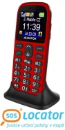 ALIGATOR A510RB mobilní telefon senior červeno če
