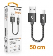 ALIGATOR kabel USB C premium 2A 50cm černý DATKP39