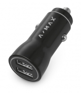 ALIGATOR AXA504 cyhtrá nabíječka do auta 2xUSB černá 2,4A