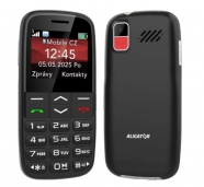ALIGATOR A770BK telefon senior černý + stol.nab.