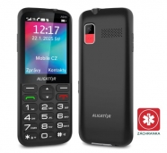 ALIGATOR A930B Telefon senior GPS černý stolní nabíječka