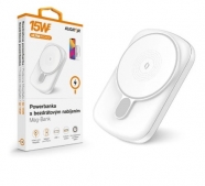 ALIGATOR AMS03WT power bank MagSafe s USB-C 5000mAh bílá