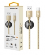 ALIGATOR kabel USB C premium 2A 1m zlatý DATKP09
