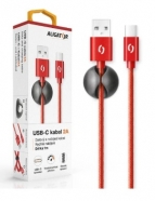 ALIGATOR kabel USB C premium 2A 1m červený DATKP12