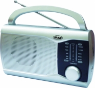 BRAVO B 6009 rádio analogové stříbrné