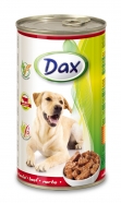 DAX konzerva pro psy 1240g hovězí